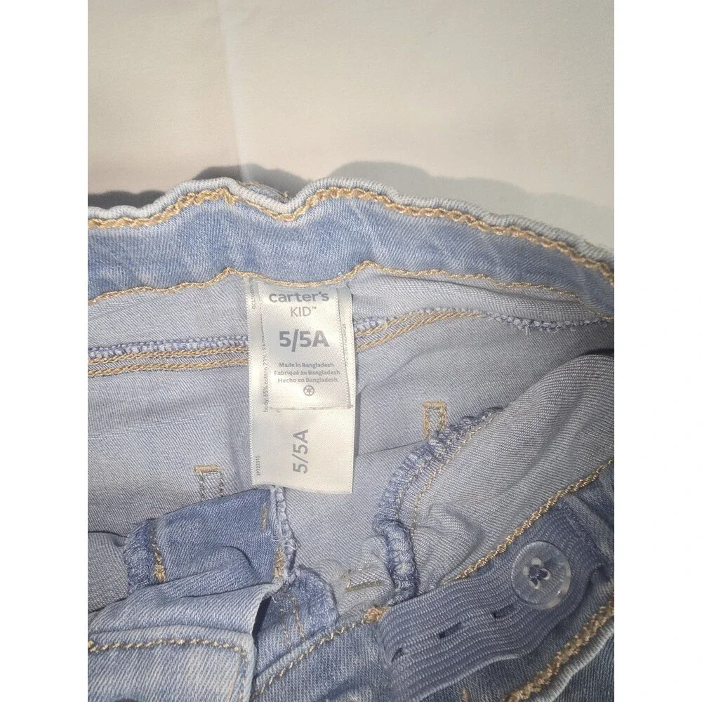 Cater's Kids Jeans Light Wash Adjustable Waist Size 5/5A